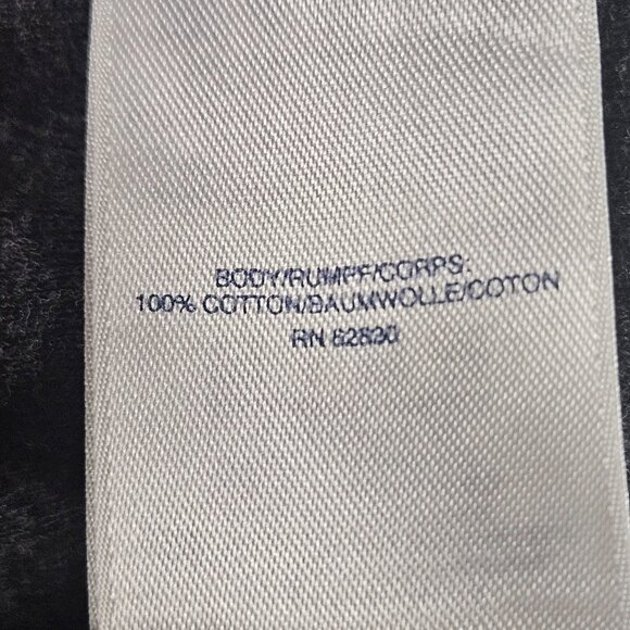 Lands' End Men's Pullover Sweater Sz L 42-44 100% Cotton Half-Zip Charco… - Picture 8 of 10